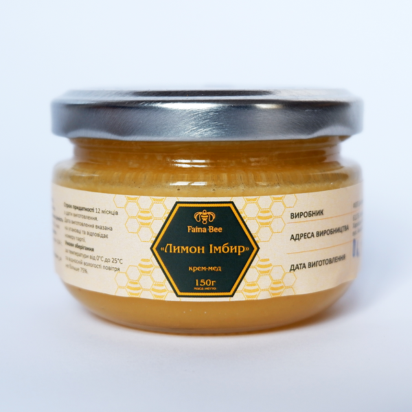 Creamed Honey Lemon & Ginger 150 gr