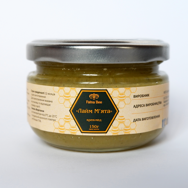 Creamed Honey Lime & Mint 150 gr