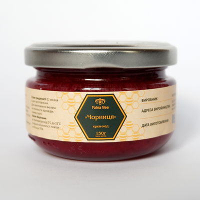 Creamed Honey Bilberry 150 gr